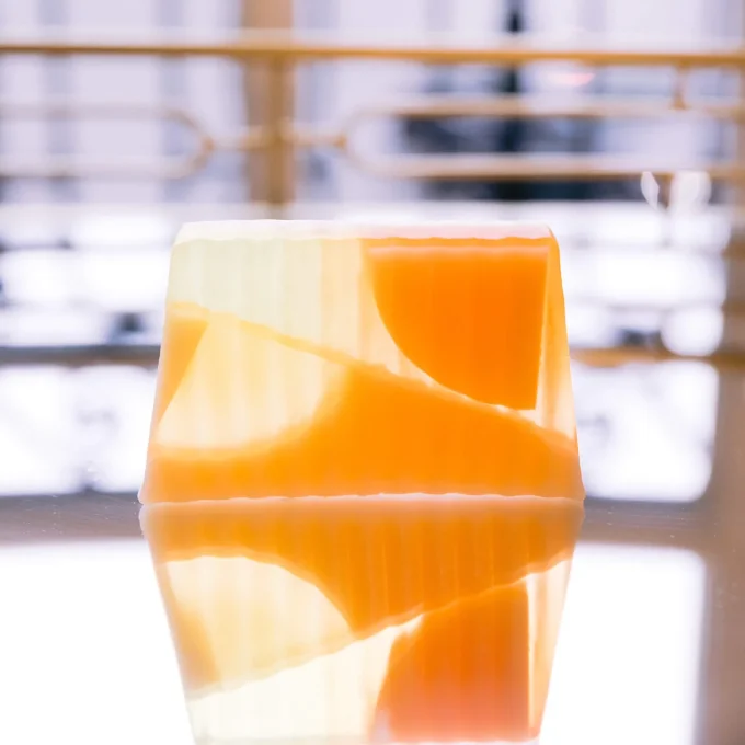 Tranche de savon pêche